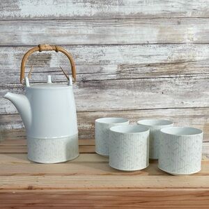 Teavana by Miyama Porcelain Japanesee Modern Bamboo Tea Set